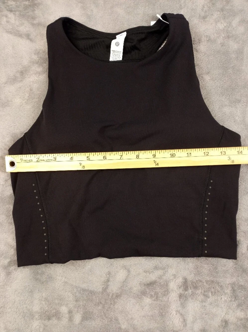 lululemon athletica Women's Black Performance Gym Running Tank Top Size 8 NWT